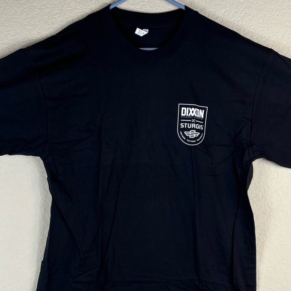 Dixxon Sturgis Mens black tee shirt size Large premium cotton - Picture 2 of 5